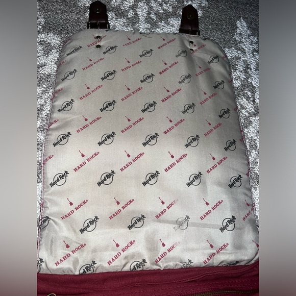 Hard Rock burgundy satchel/Messenger bag✨ - Picture 10 of 17